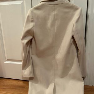 Primark Ivory Pea Coat - Knee Length